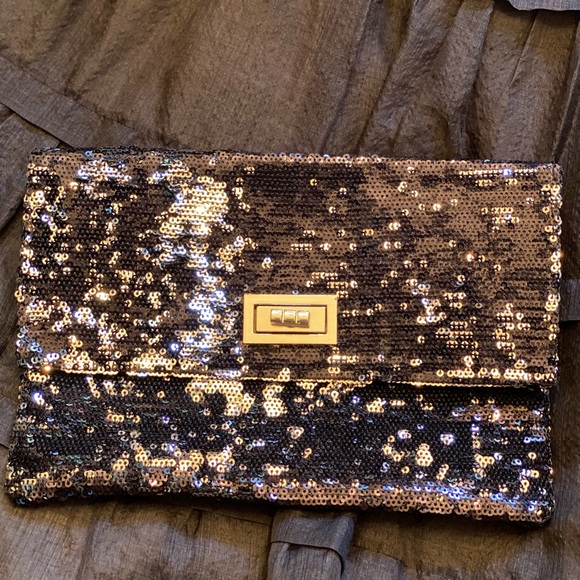 🌟HP🎉STYLISH🌟Mossimo Sequin Handbag/Clutch - Picture 3 of 16